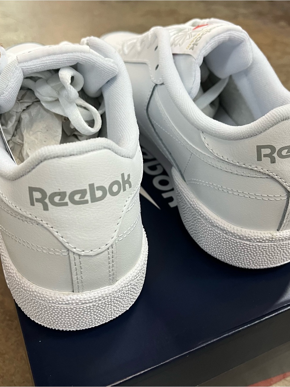 Reebok Club C 85 White/Sheer Grey 100000154 Men Size Shoes - Picture 6 of 9
